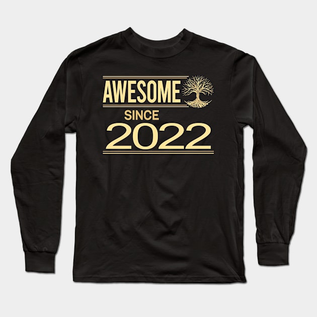 Vintage Tree Of Life 2022 Long Sleeve T-Shirt by rosenbaumquinton52